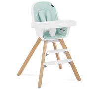 Evolur Zoodle 2 in 1 Convertible Baby High Chair in Mint, Easy to Clean, Adjustable and Removable Tray, Compact and Portable High Chair, Foldable High Chair with Adjustable Footrest