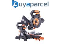Evolution 047-0001A R185SMS+ 185mm Multi-Material Sliding Mitre Saw 1200W 240V E