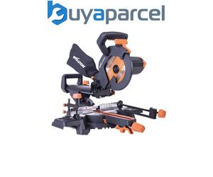 Evolution 048-0002A R210SMS+ Pro Multi-Material Sliding Mitre Saw 210mm 1500W 11