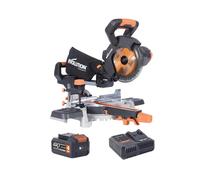 Evolution 064-0001A R185Sms-Li Ext Sliding Mitre Saw 18V 1 X 4.0Ah Li-Ion