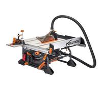 Evolution Power Tools R255TBL+ Table Saw (Next Gen Rage 5-S) Portable Multi-Material Cutting Blade Included Cuts Wood Metal Plastic, 45˚ Bevel, +/- 60˚ Mitre Angle, 85mm Cut Depth, 1800w Motor, 240v