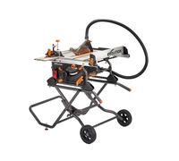 Evolution Power Tools R255TBLX+ Table Saw With Stand (Next Gen Rage 5-S) Multi-Material Cutting Blade Included Cuts Wood Metal Plastic, 45˚ Bevel, +/- 60˚ Mitre Angle, 85mm Cut Depth, 1800w Motor 240v