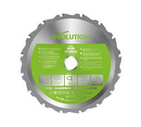 Evolution 165mm Multi-Material Cutting 14T Circular Saw Blade
