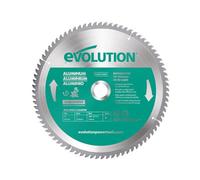 Evolution Power Tools Circular Saw Blade A255TCT-80MS Carbide Tipped for Aluminium 255mm