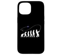 Evolution angler shirt fly fishing bait cool fisherman gift Case for iPhone 15