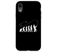 Evolution angler shirt fly fishing bait cool fisherman gift Case for iPhone XR
