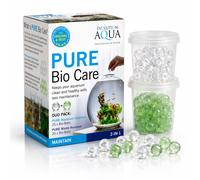 PURE Bio Care - Fish Tank Aquarium Water Treatment Bio Balls - Aquarium Cleaner & Waste Remover - Balance Balls with Beneficial Bacteria for Clear Water - Easy Maintenance for Small Fish Tanks