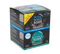 Evolution Aqua Pond Water Treatment – Pond Bomb & Sludge Bomb Natural Pond Sludge Remover Duo Pack
