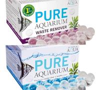 Evolution Aqua Tropical Fish Tank Duo Pack 1x Pure Waste Remover | 15 Ball Tub & 1x Pure Aquarium | 50 Ball Tub - Value Pack Offers Complete Natural Tank Treatments