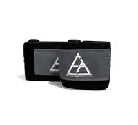 Evolution Athletics Wrist Wraps with Both Thumb and Belt Loops for Weightlifting, Powerlifting or Strength Training - Train Like a Pro - Durable Support for a Custom Fit, 20-Inch, Black Gray, One Pair