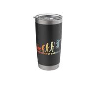 Evolution Badminton Player Badminton Enthusiast Stainless Steel Insulated Tumbler
