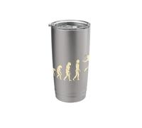 Evolution Badminton Player Shuttlecock Racket Stainless Steel Insulated Tumbler