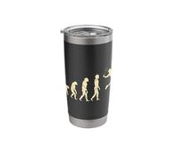 Evolution Badminton Player Shuttlecock Racket Stainless Steel Insulated Tumbler