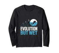 Evolution But Wet Scuba Diving Evolution Long Sleeve T-Shirt