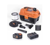 Evolution Power Tools R11VAC-Li Cordless Vacuum Cleaner Wet and Dry Vac, Portable and Lightweight, Ideal Dust Extractor for Saw Dust in Workshops, Woodworking, Battery & Charger Included