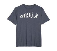 Evolution Cricket T-Shirt, Men's Big and Tall, Heather Blue, 6X Tall