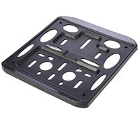 Evolution Customizable Plate Holder for Motorbikes, Black Carbon