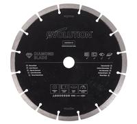 Evolution Power Tools Diamond Blade for Disc Cutters D230SEG-CS 230 mm – Segmented for Masonry
