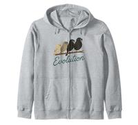 Evolution - Darwin’s Finches in Shades Zip Hoodie