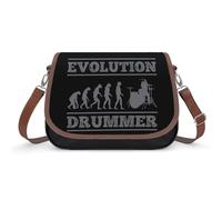 Evolution Drummer Women's Crossbody Bag Fashion Purses Small Shoulder Handbags with Adjustable Strap