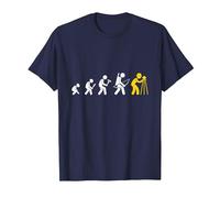 Evolution Engineer Ingeniero Civil Civil Engineering T-Shirt, Men, Navy Blue, Medium