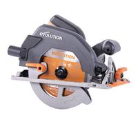 Evolution Power Tools R185CCS Multi-Material Circular Saw, 1600 W, 110 V-Site Use(3-pin round Industrial Plug)