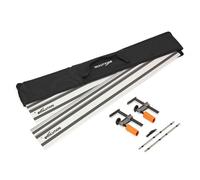 Evolution ST2800-G2 110-inch Universal Circular Saw Guide Rail for Makita, Bosch, Festool, Triton, Metabo, 2.8 m, Includes Self-Aligning Rods, 2 x Rail Clamps