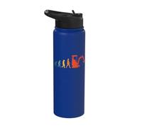 Evolution Excavator Retro Construction Worker Excavator Guide Digger Stainless Steel Insulated Water Bottle