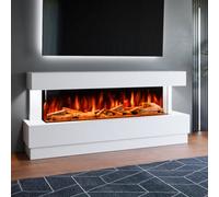 Evolution Fires Raphael 77 Inch Fireplace Suite, Includes Advance 1500 3-Sided Electric Fire