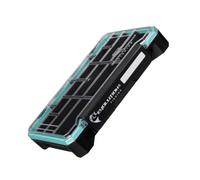 Evolution Fishing BallistiX 3.5 Terminal Tackle Tray - Waterproof Tackle Storage Box with Anti-Migration Design, One-Hand Latch, Polycarbonate Lid, Rust-Resistant Terminal Tackle Organizer