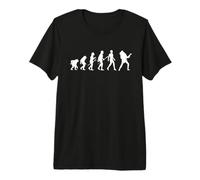 Evolution from Apes to Guitar Player for Guitarists Concert Premium T-Shirt