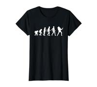 Evolution from Apes to Guitar Player for Guitarists Concert Value Graphic T-Shirt, Women, Black, XL