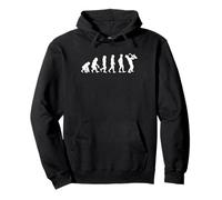 Evolution from Human into Jazz Musician Saxophone Pullover Hoodie