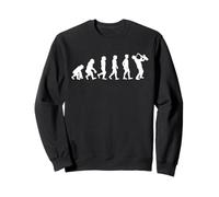Evolution from Human into Jazz Musician Saxophone Sweatshirt