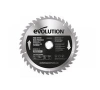 Evolution Power Tools FW185TCT-40, Fine Finish Wood Cutting TCT Saw Blade, 40 Teeth, Clean, Splinter Free Cut, 185mm