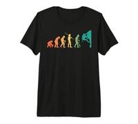 Evolution Graphic Climbing Climber Bouldering Boulderer Premium T-Shirt