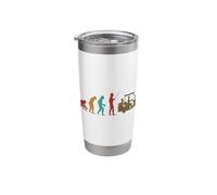 Evolution Graphic Design for Golfers who Love to Play Golf a Stainless Steel Insulated Tumbler