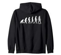 Evolution Human to AI AI Robot Artificial Intelligence Zip Hoodie