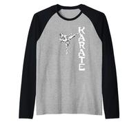 Evolution Karate Taekwondo Aikido Ju-Jutsu Kung-Fu Karate Raglan Baseball Tee