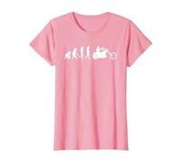 Evolution Motorcycle I Bike Chopper Motorcycle T-Shirt, Women, Pink, XX-Large