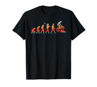 Evolution Mountain Biker MTB Jump Retro Vintage Style T-Shirt