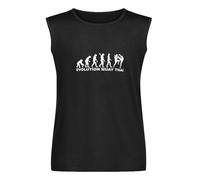 Evolution Muay Thai Tshirt for Men Sleeveless s Martial Arts Fight Fighter Kickboxing Thailand Boxing T Shirt Cotton Tee Tops Vest M Black