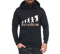 Evolution Nerd Men's Hoodie One Goku Dragon Master Son Ball Vegeta Turtle Roshi Piece Golds Db, Farbe2:Schwarz;Größe2:Large