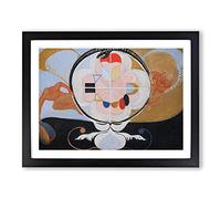 Evolution No.13 By Hilma Af Klint Classic Painting Framed Print | A4 Black Framed Wall Art | Ready to Hang | Classic Historical Picture | Living Room Bedroom Lounge Office