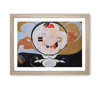 Evolution No.13 By Hilma Af Klint Classic Painting Framed Print | A4 Oak Framed Wall Art | Ready to Hang | Classic Historical Picture | Living Room Bedroom Lounge Office