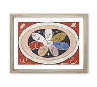 Evolution No.15 By Hilma Af Klint Classic Painting Framed Print | A4 Oak Framed Wall Art | Ready to Hang | Classic Historical Picture | Living Room Bedroom Lounge Office