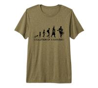 Evolution of A Banjoist Banjo Lover Bluegrass Music Premium T-Shirt