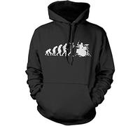 Evolution of a Drummer Drumkit Unisex Hoodie - Black Large