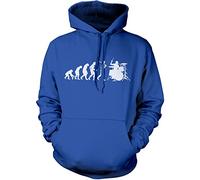 Evolution of a Drummer Drumkit Unisex Hoodie - Blue XX-Large