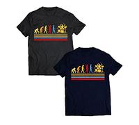 Evolution of A Drummer T-Shirt Funny Drumming Musician Drums Humor Adult Kids Gift Tee Top (Black, 12 Years)
